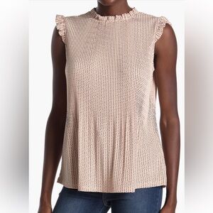 Adrianna Papell Polka Dotted Blouse